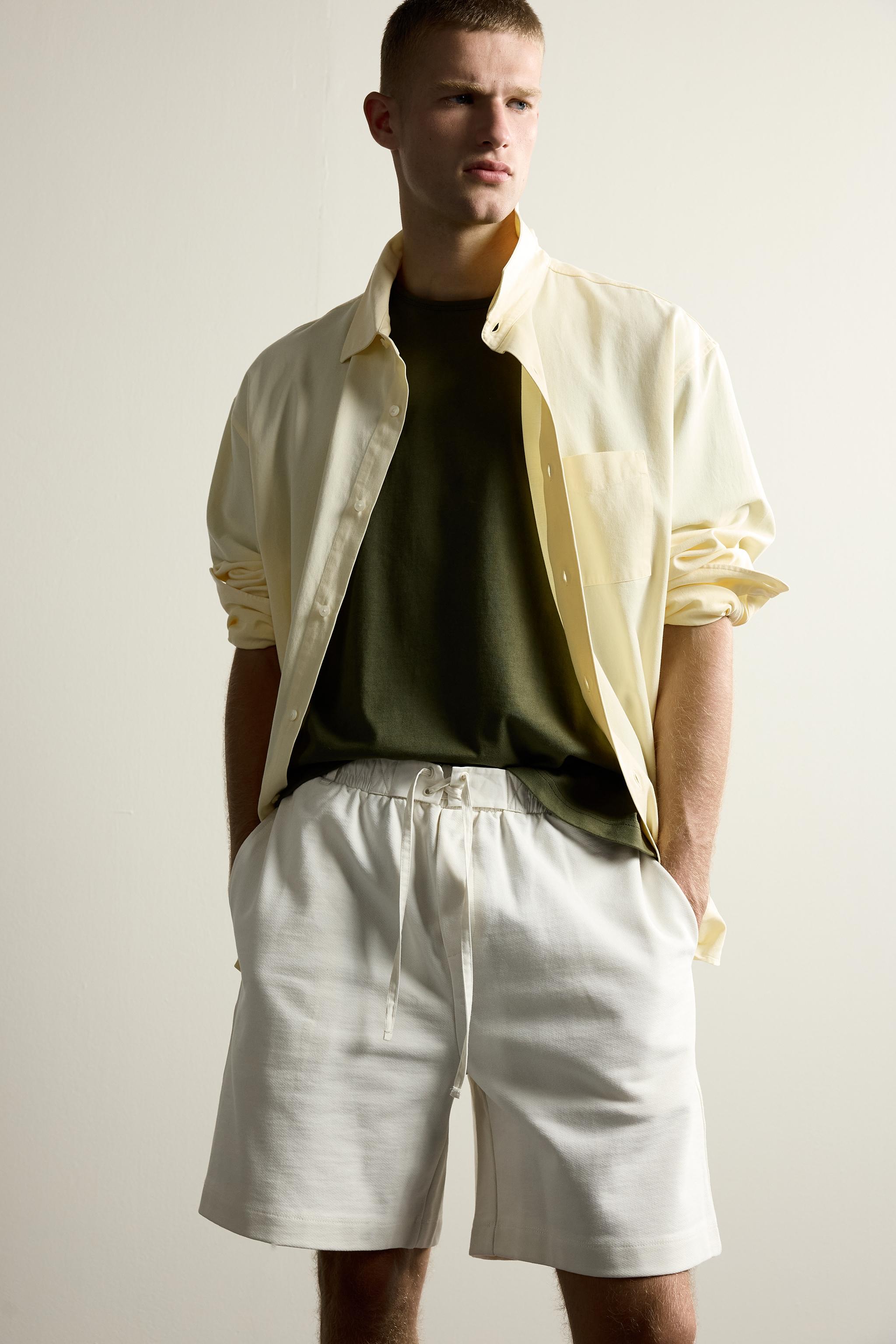 CONTRAST WAIST JOGGER SHORTS